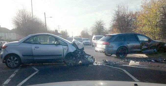 David Beckham Crashes His Audi RS6 Avant David Beckham Crashes His Audi RS6 Avant