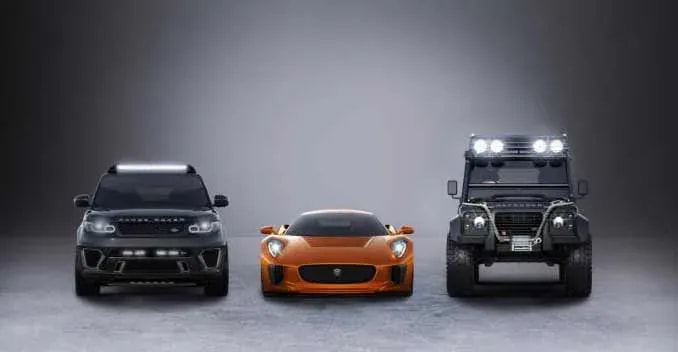 Jaguar C-X75, Range Rover Sport SVR and Land Rover Defender Big Foot to Star in 007 Movie Spectre Jaguar C-X75, Range Rover Sport SVR and Land Rover Defender Big Foot to Star in 007 Movie Spectre