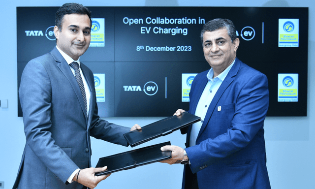 The partnership looks to set up 7,000 electric vehicle charging stations across India.