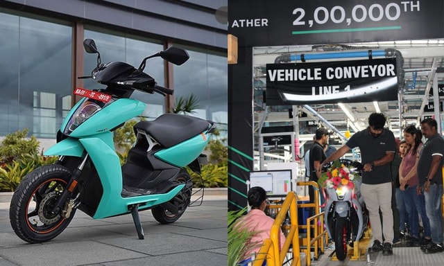 Ather Energy Crosses 2 Lakh Units Production Milestone Ather Energy Crosses 2 Lakh Units Production Milestone