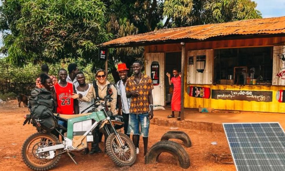 Sinje Gottwald Becomes First Person To Ride Across Africa On An Electric Motorcycle Sinje Gottwald Becomes First Person To Ride Across Africa On An Electric Motorcycle