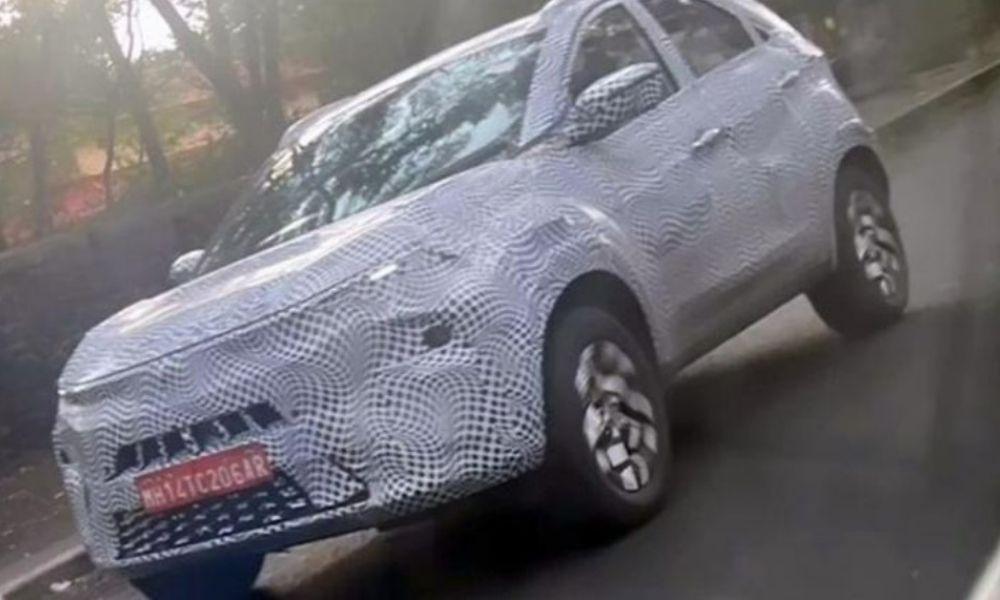 2023 Tata Nexon Facelift Spotted Testing In Camouflage 