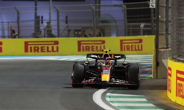 Ferrari’s Leclerc ended qualifying in P2 though will serve a 10-place penalty on Sunday while Verstappen will start down in P15 after suffering a drive shaft issue.