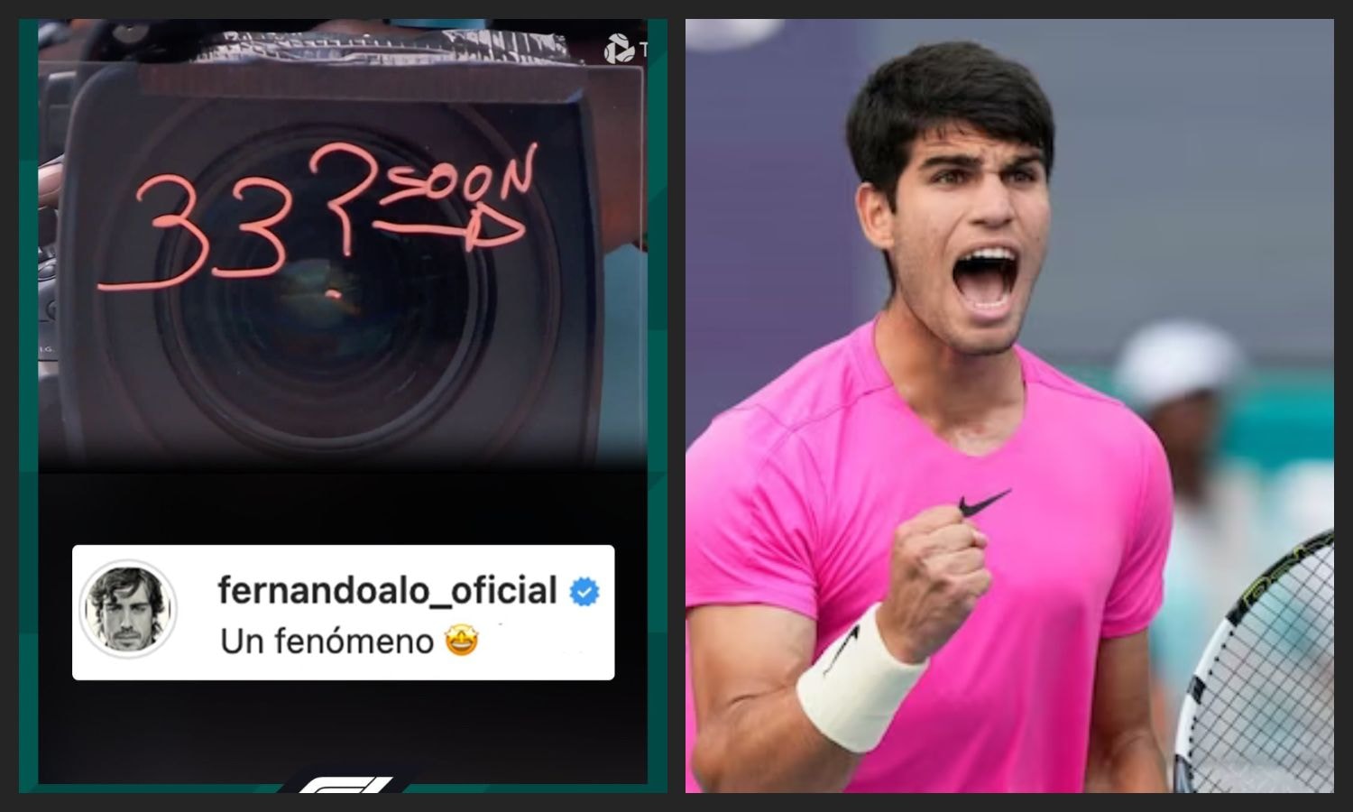 F1: Tennis Pro Alcaraz Thinks Alonso’s 33rd GP Victory May Come Soon F1: Tennis Pro Alcaraz Thinks Alonso’s 33rd GP Victory May Come Soon