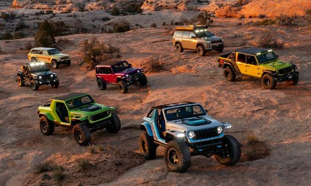 Jeep seven concepts include a third derivative of the all-electric Wrangler Magneto concept and an electrified resto-mod Cherokee.