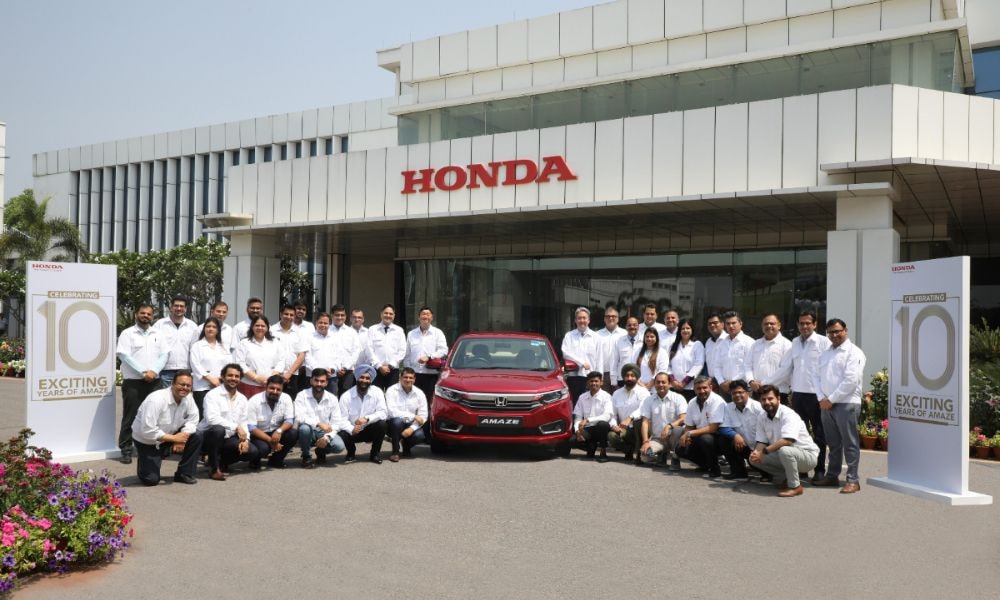 Honda Amaze Completes Ten Years In India: Over 5.3 Lakh Units Sold Honda Amaze Completes Ten Years In India: Over 5.3 Lakh Units Sold