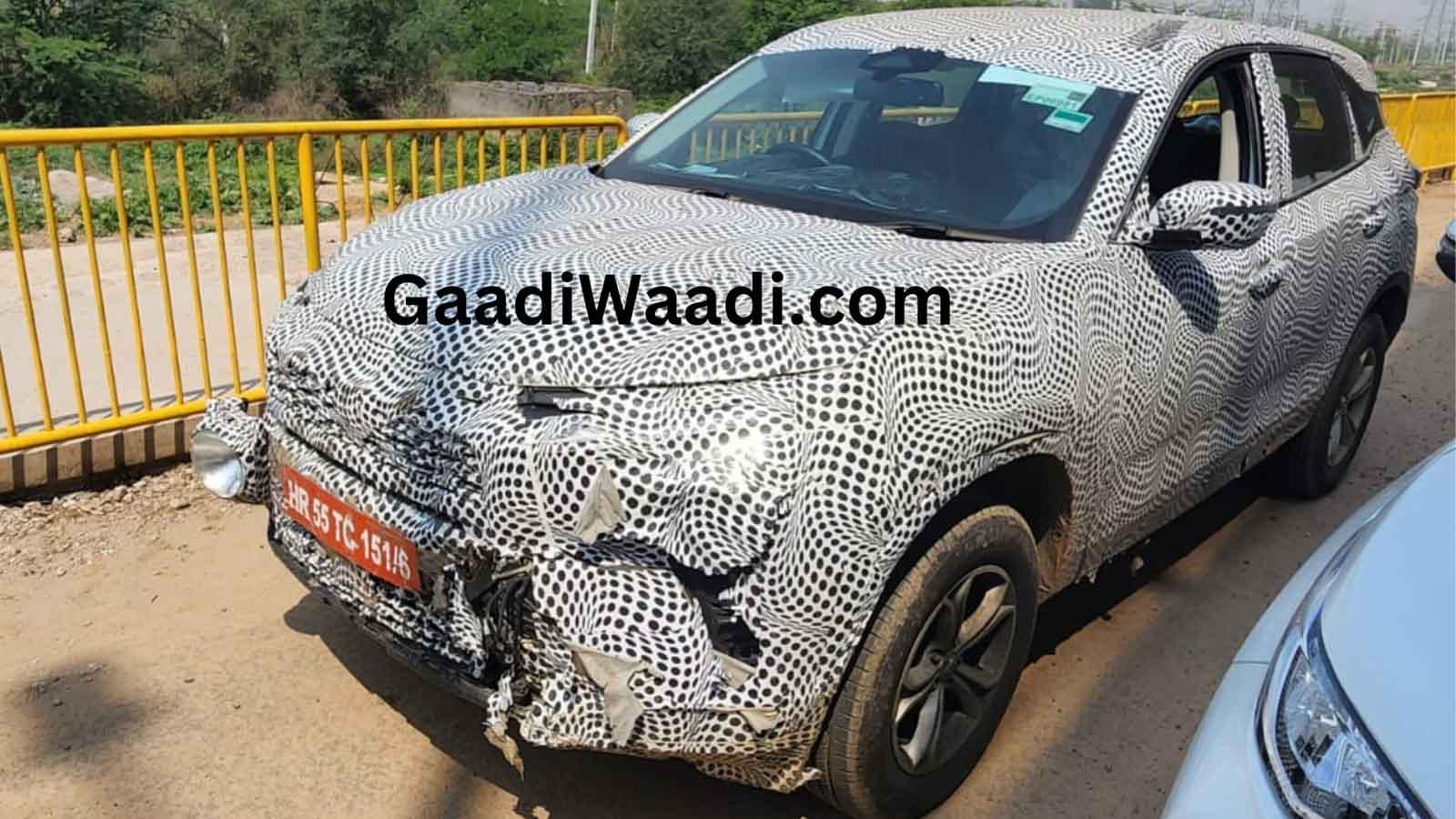 Tata Harrier Facelift Spied Testing; Previews Interior And Exterior Updates