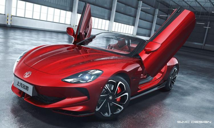 Production roadster retains similar proportions as the concept, though a number of details have been toned down.