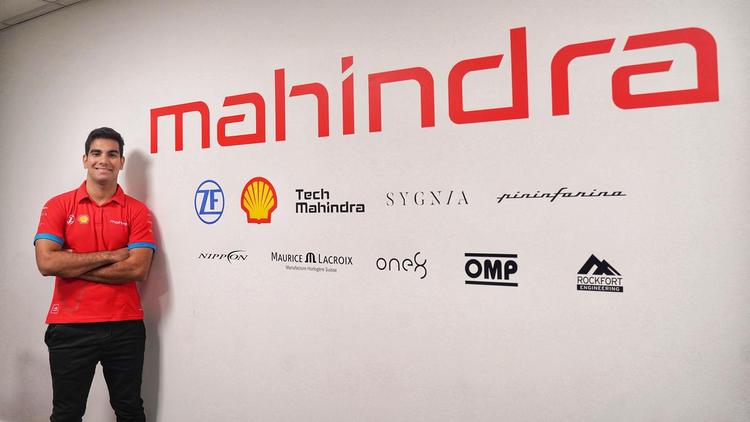 The young Indian racer will be one of three rookies testing for Mahindra at the Berlin E-Prix next week.
