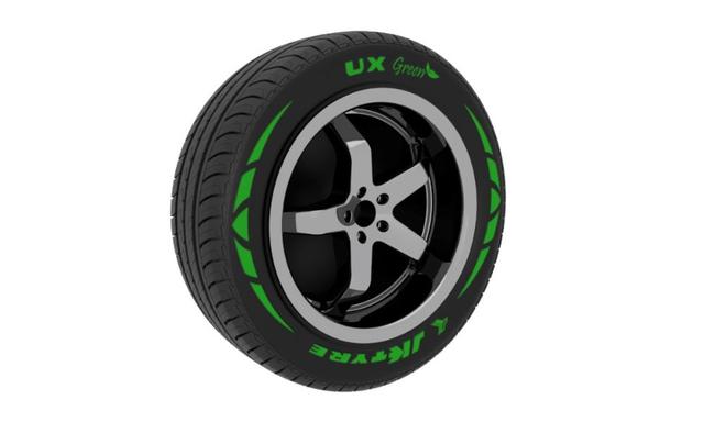 The tyre has been designed and developed using sustainable materials up to 80 per cent 