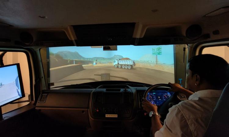 DICV's Driver Trainer simulates a variety of terrains and weather conditions, helping drivers to enhance their skills.