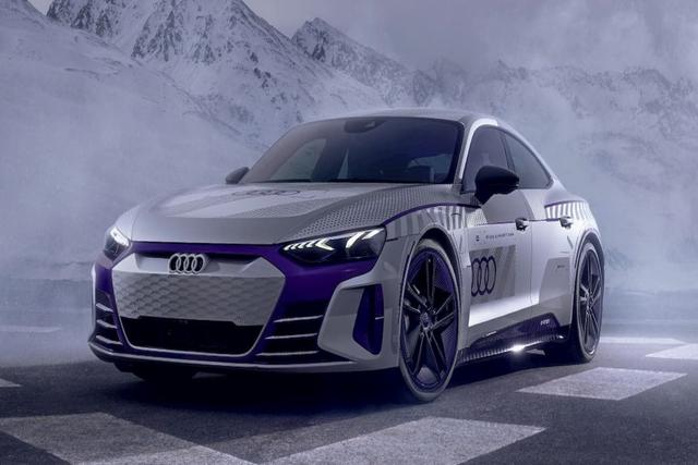 Audi has offered a sneak peek of the upcoming RS E-Tron GT Ice Race Concept through a teaser video.