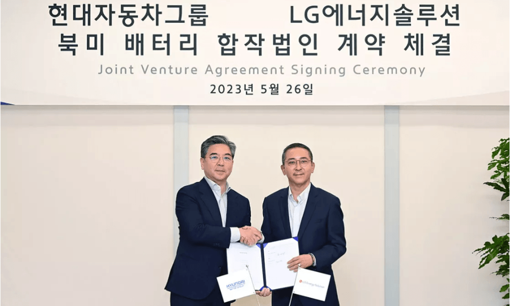 Hyundai Motor Group and LG Energy Solution Announce $4.3 Billion Joint Venture for EV Battery Manufacturing in the US Hyundai Motor Group and LG Energy Solution Announce $4.3 Billion Joint Venture for EV Battery Manufacturing in the US