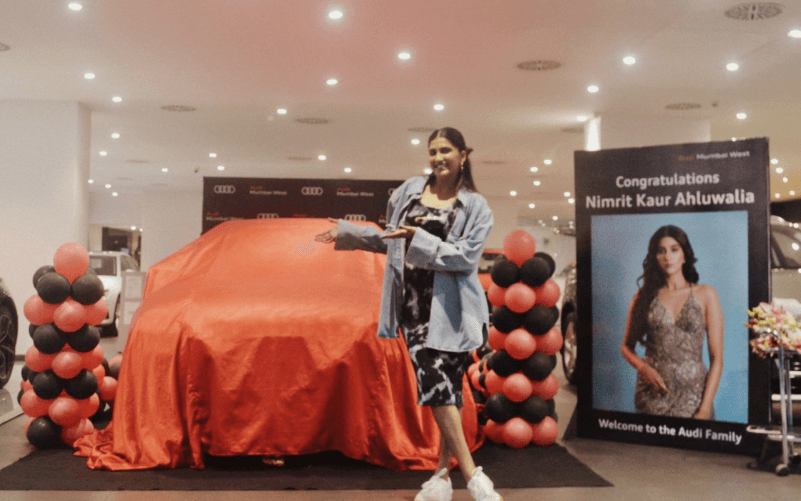 Actor Nimrit Kaur Ahluwalia Takes Delivery Of Her Brand-New Audi A6  Actor Nimrit Kaur Ahluwalia Takes Delivery Of Her Brand-New Audi A6