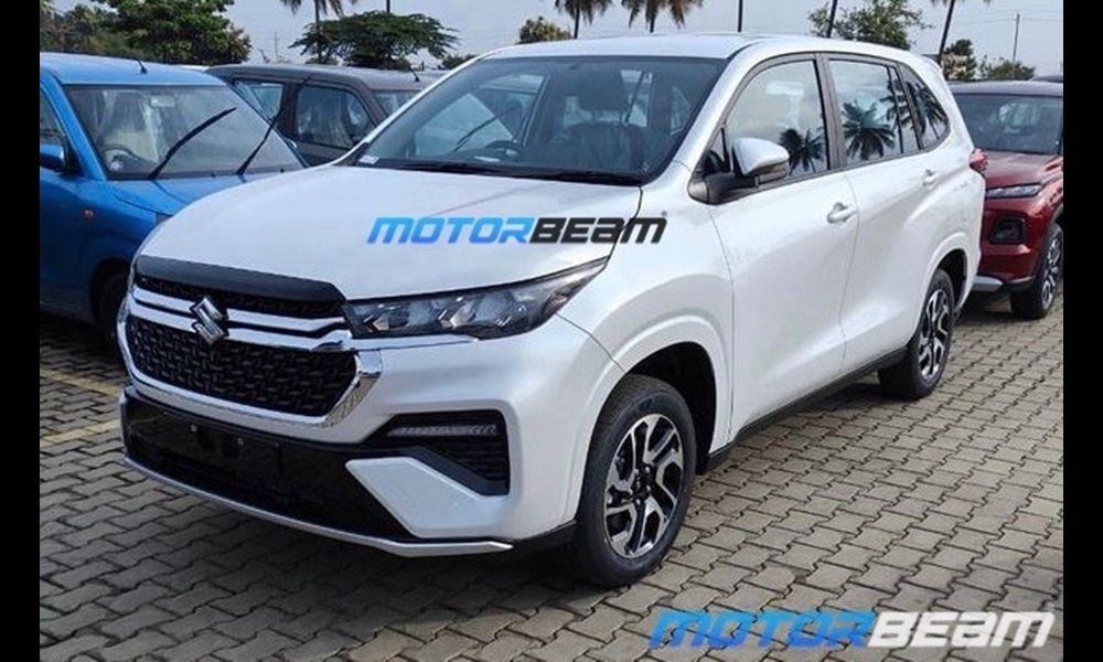 First Clear Images Of Maruti Suzuki Invicto Leaked; Spotted At Dealer Yard First Clear Images Of Maruti Suzuki Invicto Leaked; Spotted At Dealer Yard