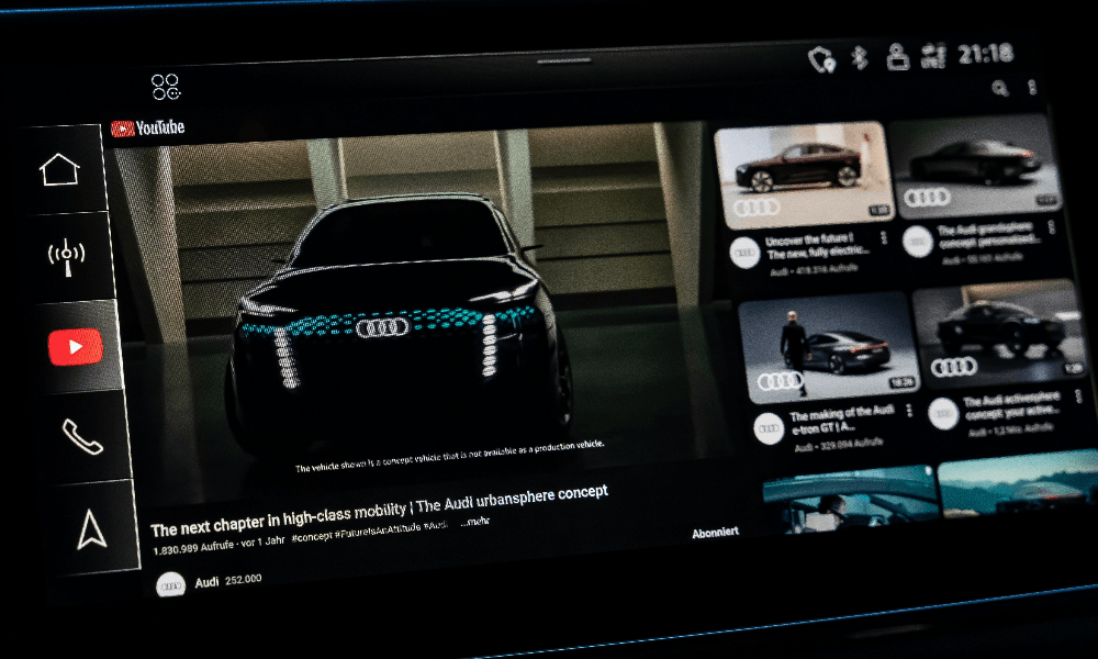 Audi Introduces YouTube Integration In Infotainment System for Selected Models Audi Introduces YouTube Integration In Infotainment System for Selected Models