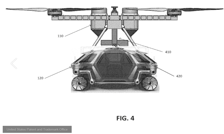 Hyundai has applied for a patent at the United State Patent and Trademark Office for a flying car. The flying car will have a ground vehicle and aerial drone which will be detachable. 