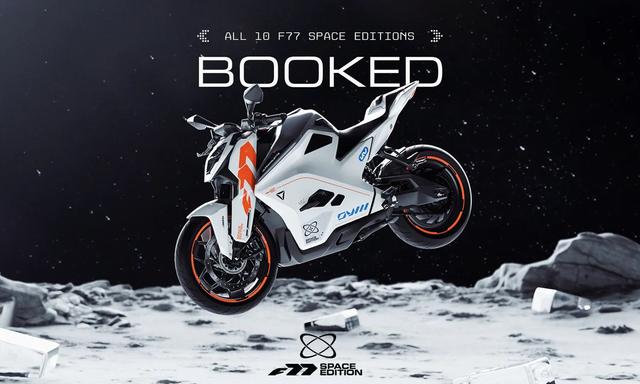 The F77 Space Edition was limited to 10 examples, and according to Ultraviolette’s website, all 10 units have been booked.