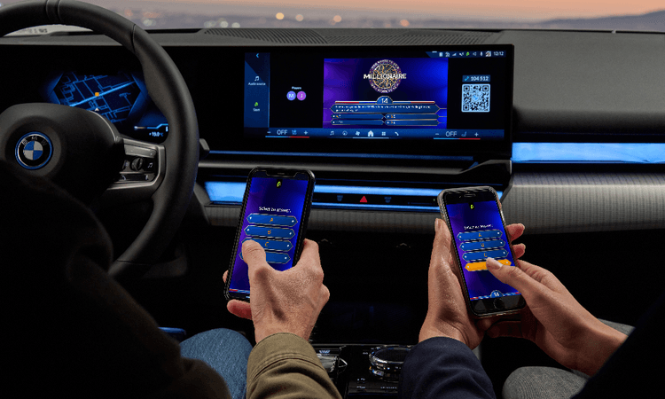 Customers can play games in their BMW i5 with AirConsole