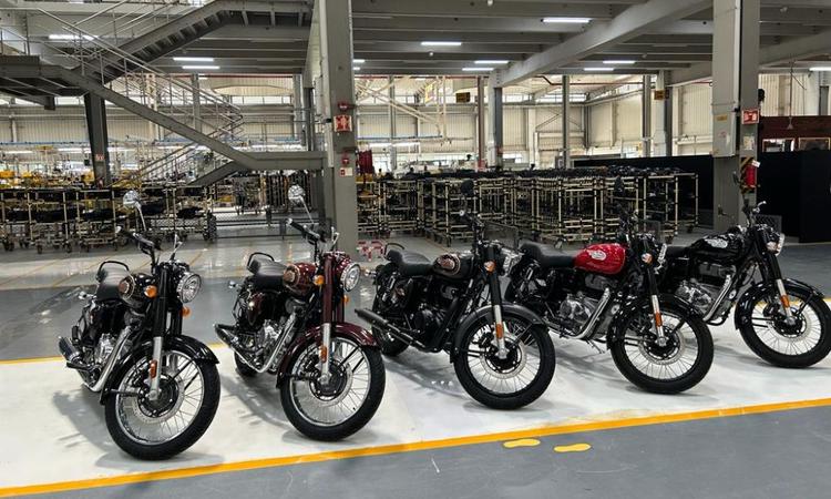 Domestic sales of Royal Enfield saw a meagre 1 per cent growth while exports declined by 49 per cent.