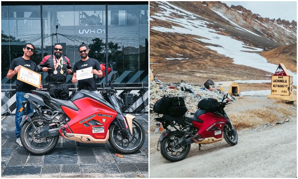 Ultraviolette F77 Covers Over 6,700 KM In 22 Days; Enters Asia Book Of Records Ultraviolette F77 Covers Over 6,700 KM In 22 Days; Enters Asia Book Of Records