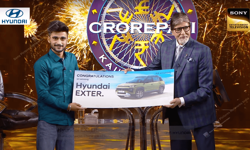KBC Participant Jaskaran Singh Wins Rs 1 Crore And A Hyundai Exter KBC Participant Jaskaran Singh Wins Rs 1 Crore And A Hyundai Exter
