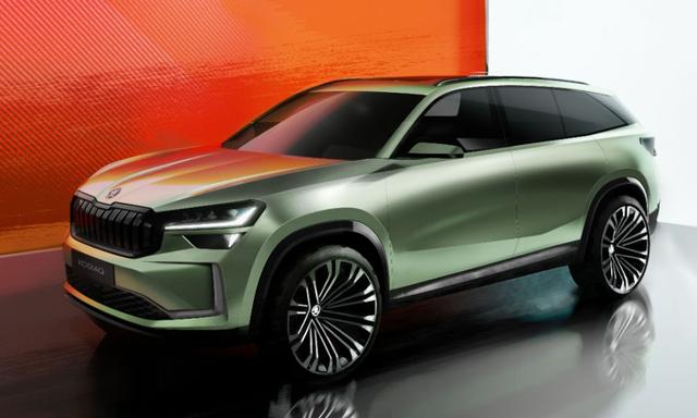 New Skoda Kodiaq To Debut On October 4; Design Previewed In Sketches