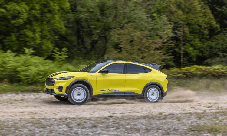 The targeted starting MSRP for the Mustang Mach-E Rally is approximately $65,000 (Rs. 53.97 Lakh) in the United States, with exact pricing to be revealed closer to launch