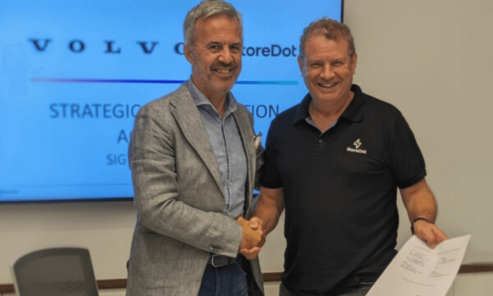 StoreDot And Volvo Forge Partnership  For EV Battery Technology StoreDot And Volvo Forge Partnership  For EV Battery Technology