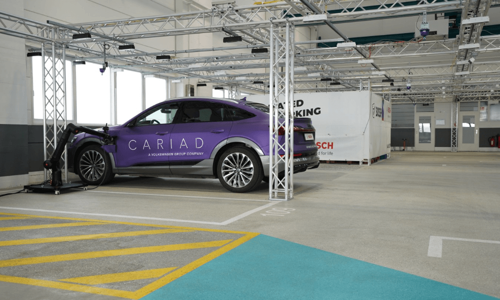 VW’s Cariad, Bosch Partner To Test Automated Valet Charging Tech For EVs VW’s Cariad, Bosch Partner To Test Automated Valet Charging Tech For EVs