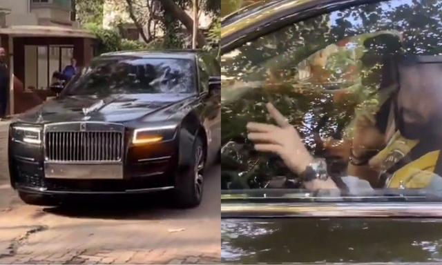 Actor Emraan Hashmi Spotted In His New Rolls-Royce Ghost Black Badge