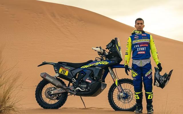 The Kerala native set the best class time in Stage 8, a whole 1 minute 25 seconds clear of second-placed Jean-Loup Lepan