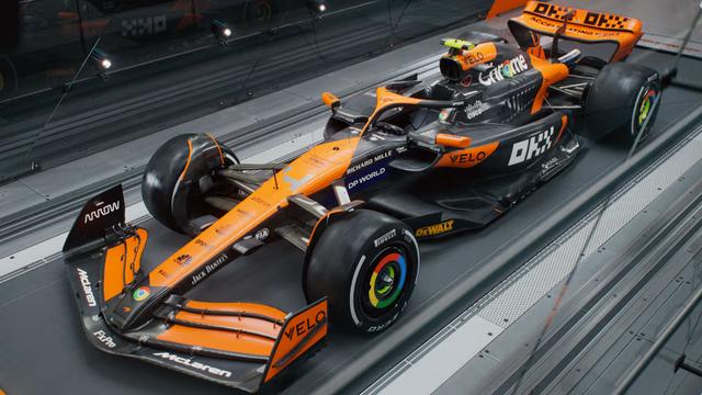 New livery for 2024 features greater use of orange while the blue touches from 2023 have been dropped.