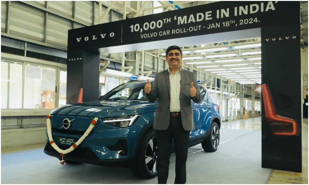 Volvo Cars’ 10,000th Made-In-India Passenger Vehicle Is An EV Volvo Cars’ 10,000th Made-In-India Passenger Vehicle Is An EV