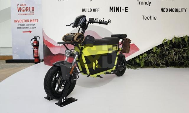 The Mini-Max is a utility-focused two-wheeler EV concept that was unveiled at Hero World 2024