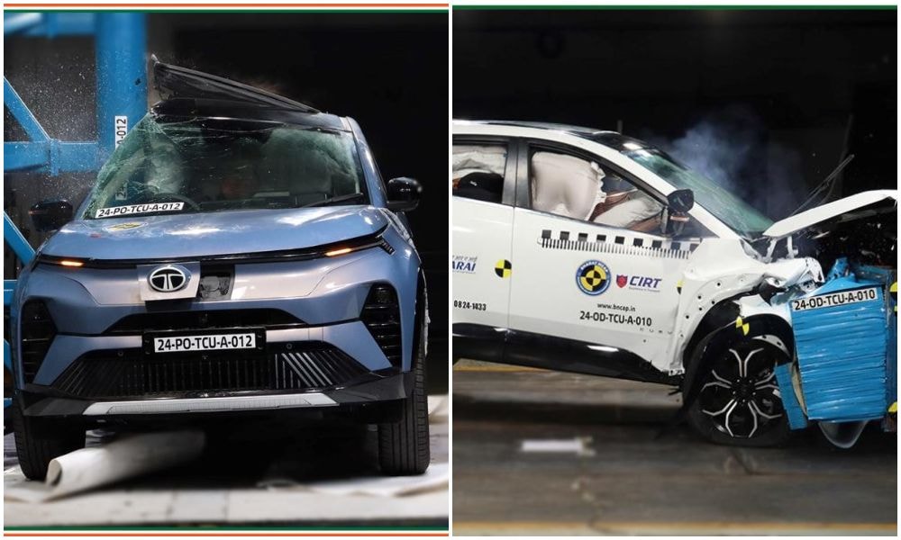 Tata Curvv ICE, Curvv EV Bag Five Stars In Bharat NCAP Crash Tests Tata Curvv ICE, Curvv EV Bag Five Stars In Bharat NCAP Crash Tests