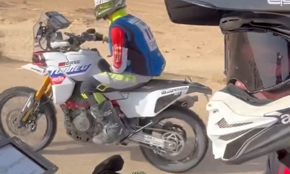 Aprilia Tuareg 457 Rally Bike Spotted Testing Aprilia Tuareg 457 Rally Bike Spotted Testing