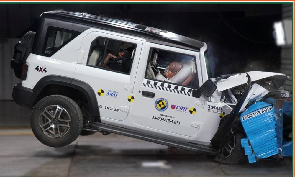 Mahindra Thar Roxx Bags Five Stars In Bharat NCAP Crash Tests: Check Full Test Report, Video Mahindra Thar Roxx Bags Five Stars In Bharat NCAP Crash Tests: Check Full Test Report, Video