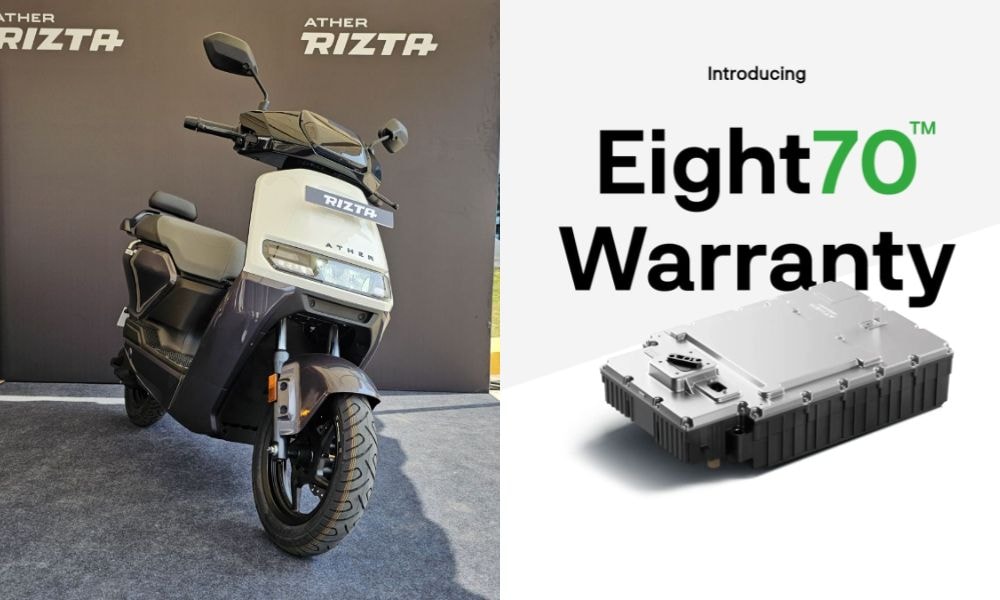 Ather Energy Launches 8-Year Extended Battery Warranty For New 450X, Rizta Buyers Ather Energy Launches 8-Year Extended Battery Warranty For New 450X, Rizta Buyers