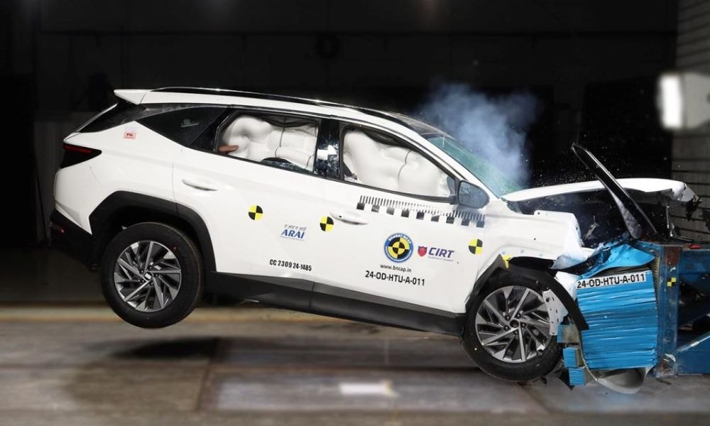 Hyundai Tucson Bags 5-Star Rating In Bharat NCAP Crash Test Hyundai Tucson Bags 5-Star Rating In Bharat NCAP Crash Test