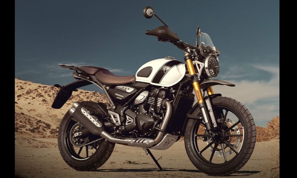 Triumph Scrambler 400 X Offered With Free Accessories Worth ₹ 12,500 Triumph Scrambler 400 X Offered With Free Accessories Worth ₹ 12,500