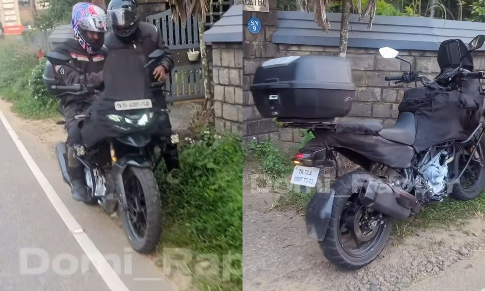 Upcoming 300 cc TVS Adventure Motorcycle Spotted Testing Upcoming 300 cc TVS Adventure Motorcycle Spotted Testing