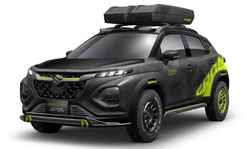 Maruti Suzuki Fronx Off-Road Concept Revealed; Gets Yokohama Geolandar Tyres, Roof-Mounted Aux Lights Maruti Suzuki Fronx Off-Road Concept Revealed; Gets Yokohama Geolandar Tyres, Roof-Mounted Aux Lights