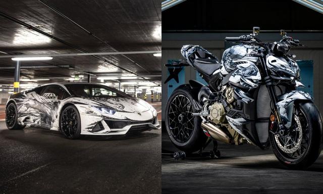 Lamborghini, Ducati Reveal An Artistic Huracan Evo And Streetfighter V4 