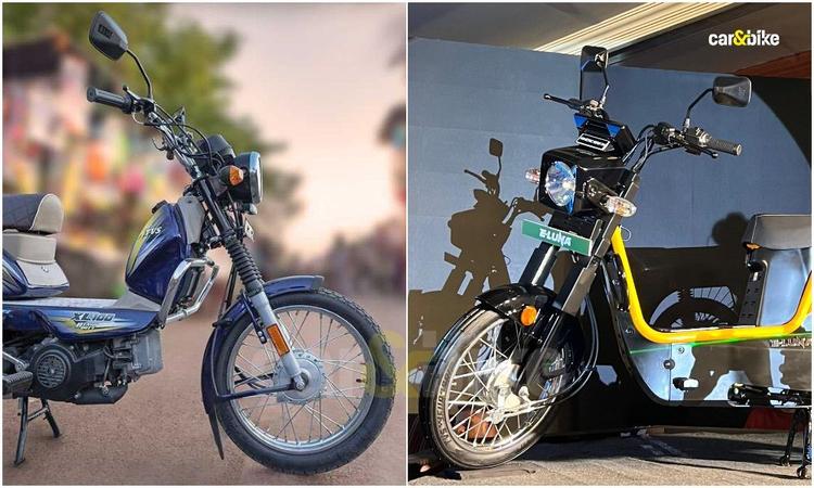 The E-Luna is the only electric moped on sale in India at present, and the TVS XL100 is its closest rival.