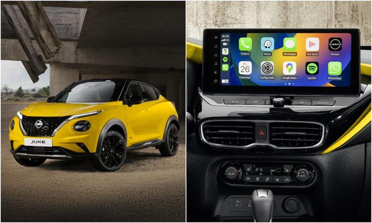 The updated Juke also gets a new N-Sport trim featuring a new yellow paint scheme with yellow Alcantar inserts within the cabin for a sportier look.