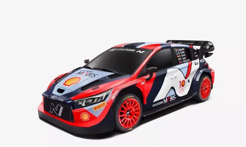 The new Hyundai WRC livery pays tribute to 10 years of the automaker's ‘N’ road car performance brand.