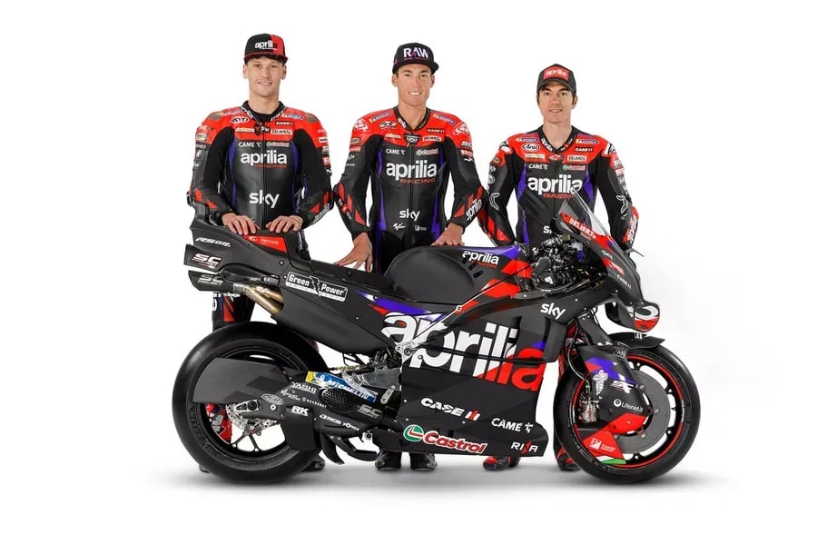 Aprilia Unveils Revamped 2024 MotoGP Livery Ahead of Qatar Test Aprilia Unveils Revamped 2024 MotoGP Livery Ahead of Qatar Test