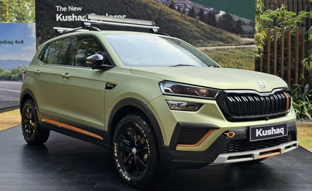 Skoda Kushaq Explorer Unveiled; Gets Head Up Display, Matte Paint Skoda Kushaq Explorer Unveiled; Gets Head Up Display, Matte Paint