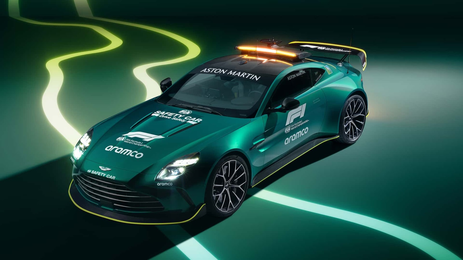Aston Martin Unveils New Vantage Safety Car For 2024 Formula 1 Season Aston Martin Unveils New Vantage Safety Car For 2024 Formula 1 Season